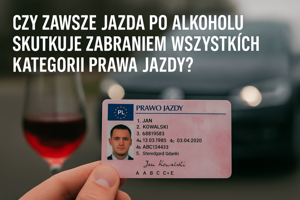 Zakaz prowadzenia pojazdów — czy musi obejmować wszystkie kategorie?